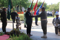 Kirab Pataka Jer Besuki Mawa Beya, dari Kabupaten Bondowoso, akhirnya tiba di Kantor Bupati Probolinggo , minggu (8/10/2023).