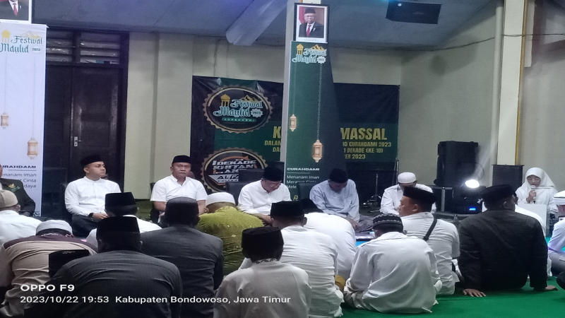Pj Bupati Bondowoso Bambang Soekwanto hadiri acara Festiva maulid Nabi tahun 2023