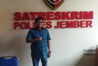 Foto: Ibrahim Adham Amirullah saat di Mapolres Jember (Dok-Istimewa)